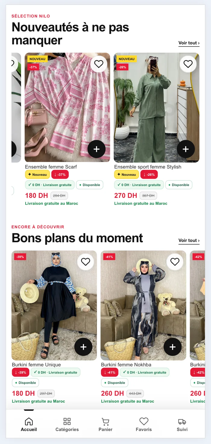 Produits Nilo.ma